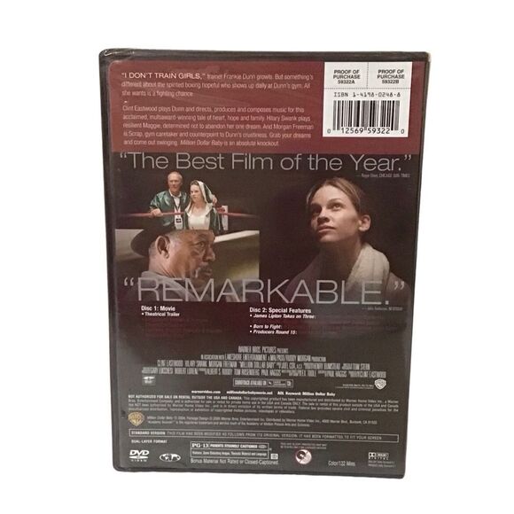 Million Dollar Baby DVD NEW - 5/$20 - Picture 2 of 3